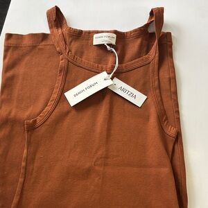 Aritzia Denim Forum Copper Sleeveless Top